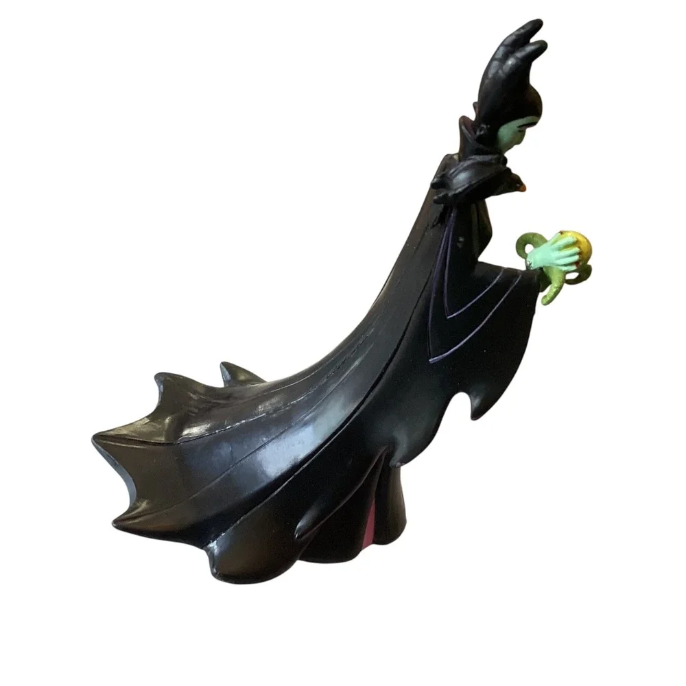 Disney Maleficent Sleeping Beauty PVC Figure 4 Inch Villain with Staff and Raven